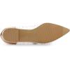 imageAllegra K Womens Pointed Toe Clear Rhinestone Ballet FlatsChampagne Gold