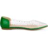 imageAllegra K Womens Pointed Toe Clear Rhinestone Ballet FlatsGreen