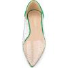 imageAllegra K Womens Pointed Toe Clear Rhinestone Ballet FlatsGreen