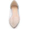 imageAllegra K Womens Pointed Toe Clear Rhinestone Ballet FlatsLake Blue