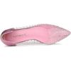 imageAllegra K Womens Pointed Toe Clear Rhinestone Ballet FlatsPink