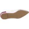 imageAllegra K Womens Pointed Toe Clear Rhinestone Ballet FlatsPink