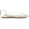 imageAllegra K Womens Pointed Toe Clear Rhinestone Ballet FlatsSilver