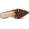 imageAllegra K Womens Pointed Toe Flat Slides MulesLeopard