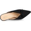 imageAllegra K Womens Pointed Toe Mid Slides Heel MulesBlack