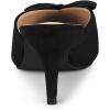 imageAllegra K Womens Pointed Toe Mid Slides Heel MulesBlack