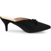 imageAllegra K Womens Pointed Toe Mid Slides Heel MulesBlack