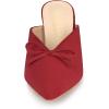 imageAllegra K Womens Pointed Toe Mid Slides Heel MulesRed