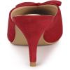 imageAllegra K Womens Pointed Toe Mid Slides Heel MulesRed