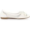 imageAllegra K Womens Pointed Toe Rhinestone Bow Slip on Mesh Ballet FlatsWhite