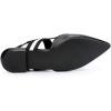 imageAllegra K Womens Pointed Toe Slingback Flat MulesBlack