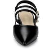 imageAllegra K Womens Pointed Toe Slingback Flat MulesBlack