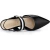 imageAllegra K Womens Pointed Toe Slingback Flat MulesBlack