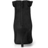 imageAllegra K Womens Pointed Toe Stiletto Heel Ruffle Ankle BootsBlack