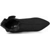 imageAllegra K Womens Pointed Toe Stiletto Heel Ruffle Ankle BootsBlack