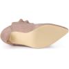 imageAllegra K Womens Pointed Toe Stiletto Heel Ruffle Ankle BootsDust Pink