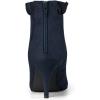 imageAllegra K Womens Pointed Toe Stiletto Heel Ruffle Ankle BootsNavy Blue