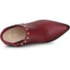 imageAllegra K Womens Pointed Toe Stiletto Heels Heel Chelsea Ankle BootsBurgundy