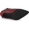imageAllegra K Womens Pointed Toe Stiletto Heels Heel Chelsea Ankle BootsBurgundy