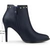 imageAllegra K Womens Pointed Toe Stiletto Heels Heel Chelsea Ankle BootsNavy Blue
