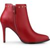 imageAllegra K Womens Pointed Toe Stiletto Heels Heel Chelsea Ankle BootsRed