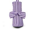 imageAllegra K Womens Pointed Toe Zip Striped Chunky Heels Ankle BootsPurple