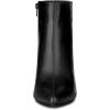 imageAllegra K Womens Pointed Toe Zipper Chunky High Heels Ankle BootsBlack