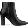 imageAllegra K Womens Pointed Toe Zipper Chunky High Heels Ankle BootsBlack