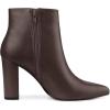 imageAllegra K Womens Pointed Toe Zipper Chunky High Heels Ankle BootsCoffee
