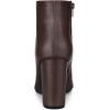 imageAllegra K Womens Pointed Toe Zipper Chunky High Heels Ankle BootsCoffee