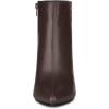 imageAllegra K Womens Pointed Toe Zipper Chunky High Heels Ankle BootsCoffee