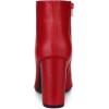 imageAllegra K Womens Pointed Toe Zipper Chunky High Heels Ankle BootsRed