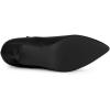 imageAllegra K Womens Pointed Toe Zipper Stiletto Heel Ankle BootsBlack
