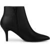 imageAllegra K Womens Pointed Toe Zipper Stiletto Heel Ankle BootsBlack