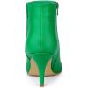 imageAllegra K Womens Pointed Toe Zipper Stiletto Heel Ankle BootsGrass Green