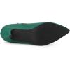 imageAllegra K Womens Pointed Toe Zipper Stiletto Heel Ankle BootsGreen