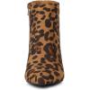 imageAllegra K Womens Pointed Toe Zipper Stiletto Heel Ankle BootsLeopard