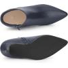 imageAllegra K Womens Pointed Toe Zipper Stiletto Heel Ankle BootsNavy Blue