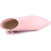 imageAllegra K Womens Pointed Toe Zipper Stiletto Heel Ankle BootsPink