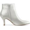 imageAllegra K Womens Pointed Toe Zipper Stiletto Heel Ankle BootsSilver