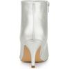 imageAllegra K Womens Pointed Toe Zipper Stiletto Heel Ankle BootsSilver