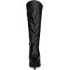 imageAllegra K Womens Pointy Toe Buckle Stiletto Heel Knee High BootsBlack