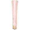 imageAllegra K Womens Pointy Toe Buckle Stiletto Heel Knee High BootsBling Pink