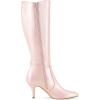 imageAllegra K Womens Pointy Toe Buckle Stiletto Heel Knee High BootsBling Pink