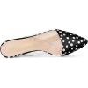 imageAllegra K Womens Polka Dots Clear Chunky Heels Slides MulesBlack