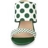 imageAllegra K Womens Polka Dots Stiletto Heel Slides SandalsDark Green