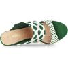 imageAllegra K Womens Polka Dots Stiletto Heel Slides SandalsDark Green
