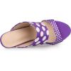imageAllegra K Womens Polka Dots Stiletto Heel Slides SandalsPurple