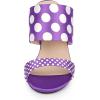 imageAllegra K Womens Polka Dots Stiletto Heel Slides SandalsPurple