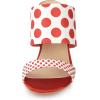 imageAllegra K Womens Polka Dots Stiletto Heel Slides SandalsRed